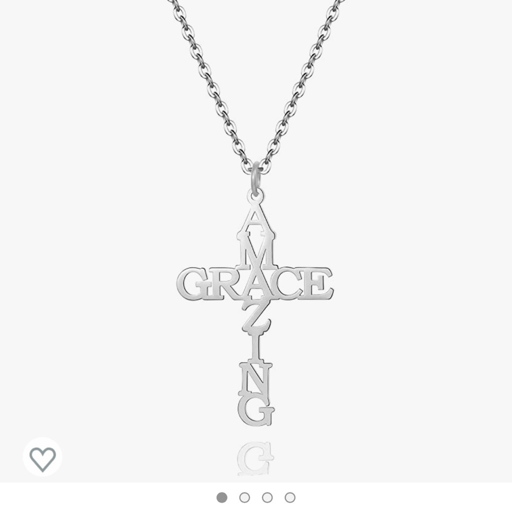 Amazing Grace Cross Necklace